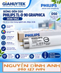 Bóng Philips MASTER TL-D 90 Graphica 36W/952 và bao bì sản phẩm